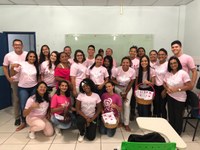 Alunos do curso Técnico em Enfermagem promovem sensibilização para prevenção ao câncer de mama      