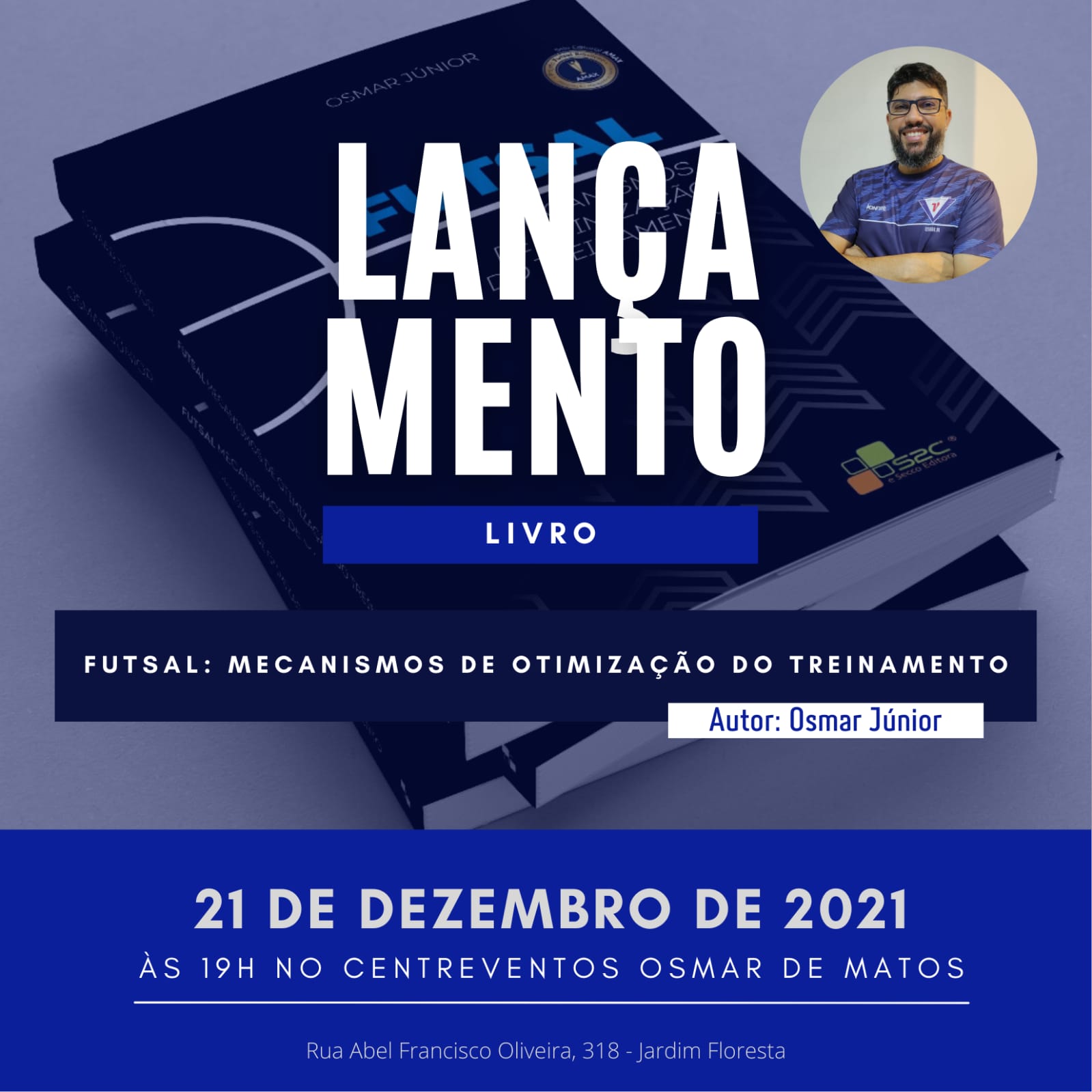 Egresso do curso de Licenciatura em Educação Física lançará livro sobre treinamento de futsal