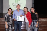 Ex-reitor do IFRR é homenageado durante o primeiro Ciclo de Palestras Acadêmicas 2018