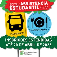 Inscrições para auxílio alimentação e transporte encerram nesta quarta, 20