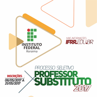 PROCESSO SELETIVO – IFRR oferta 11 vagas para professor substituto   