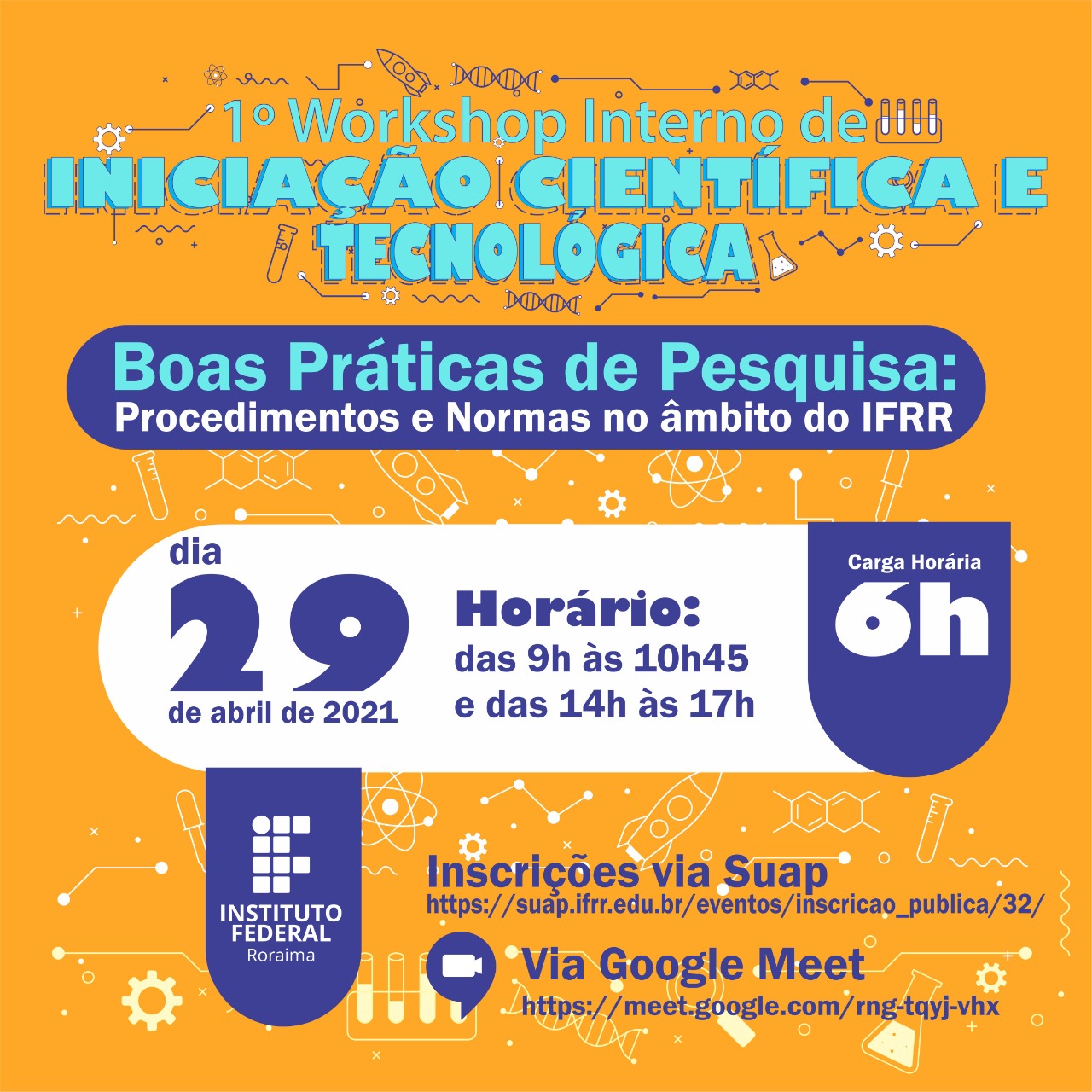 Propesq realiza 1º Workshop Interno de Iniciação Científica e Tecnológica