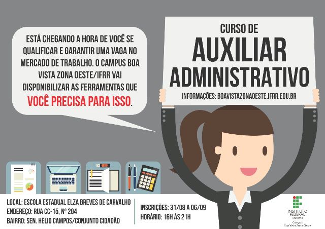 EDITAL DO CURSO DE AUXILIAR ADMINISTRATIVO