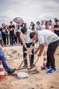 LANÇAMENTO DE FOGUETES –  Estudantes se empolgam colocando em prática aprendizados