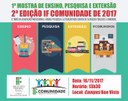 Mostra apresentará ações do CBVZO e 2ª edição do IF Comunidade atenderá população